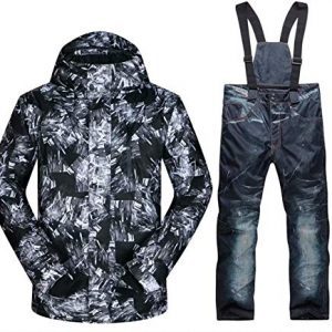 OLEK Men Waterproof Ski Snowboard Jacket Snow Snowboarding Mountain Coat Pants Set