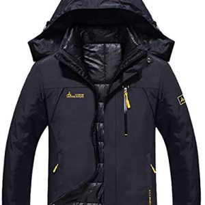 GEMYSE Men's Waterproof 3-in-1 Ski Snow Jacket Puffer Liner Insulated Winter Coat