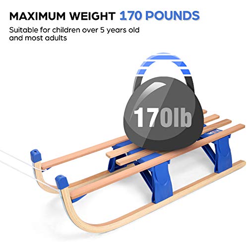 nikkel Algemeen bijeenkomst Odoland 43 inches Snow Sled Sleigh Foldable, Durable and Portable  Affordable Best at OutdoorFull.com