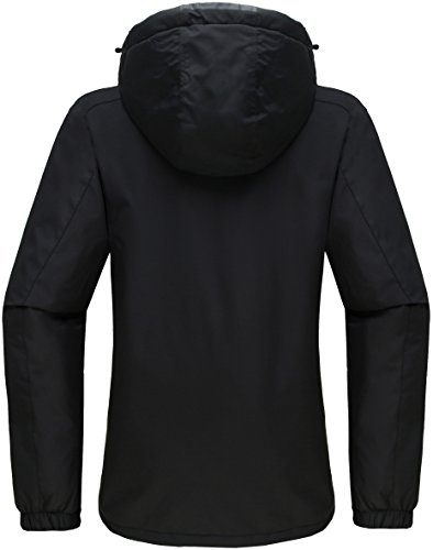Detachable Hood Waterproof Fleece Lined Parka Windproof Ski Jacket ⋆ ...