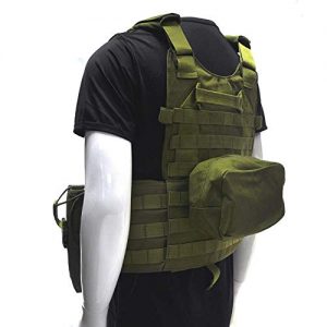 Fouos Tactical Vest 600D Modoular Protective Durable Waistcoat for Airsoft Wargame Hunting and Outdoor Sports Activities