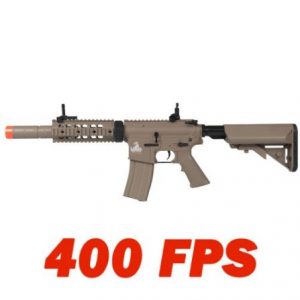 LT-15T M4 SD Metal Gear Airsoft Rifle Gun AEG Full/Semi Automatic Tan 400 FPS