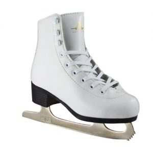 American Athletic Shoe Girl's American Leather Lined Figure Skates