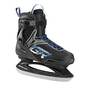 Bladerunner Ice by Rollerblade Zephyr Men's Adult Ice Skates, Black and Blue, Recreational, Ice Skates