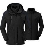 TBMPOY Women's 3-in-1 Winter Ski Jacket Outdoor Waterproof Snowboarding Coats with Inner Warm Fleece Coat