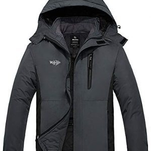 Wantdo Men's Mountain Ski Jacket Waterproof Parka Outdoors Winter Snow Coat