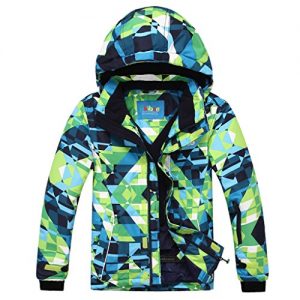 PHIBEE Big Boy's Waterproof Breathable Snowboard Ski Jacket