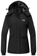 Wantdo Women's Mountain Ski Fleece Jacket Waterproof Parka Winter Raincoat