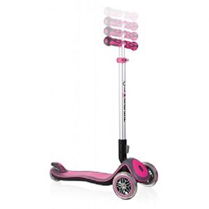 Globber Elite Deluxe 3 Wheel Scooter for Kids (Solid Deck with Anodized TBAR)
