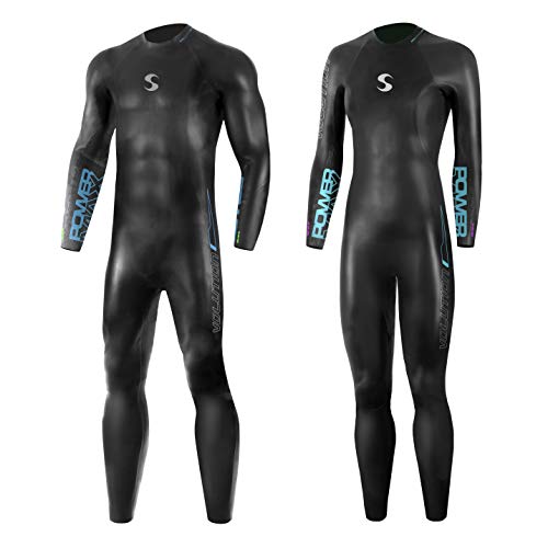 Synergy Triathlon Wetsuit 3/2mm - Volution Full Sleeve Smoothskin Neoprene for Open Water Swimming Ironman & USAT Approved 