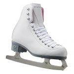 Riedell Skates - 14 Pearl Jr. - Youth Recreational Ice Figure Skates with Steel Luna Blade for Girls