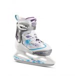 Bladerunner Ice by Rollerblade Micro Ice Girls, Junior, Adjustable, White and Blue, Ice Skates