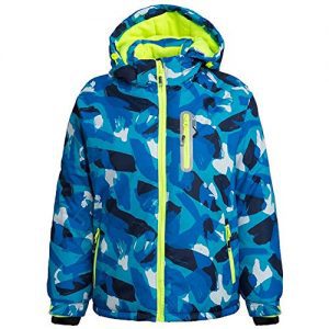 FARVALUE Boy's Waterproof Winter Coat Mountain Snow Ski Fleece Jacket Thick Warm Detachable Hood Windproof Rain Coats