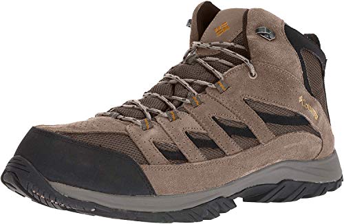 Columbia Men's Crestwood Mid Waterproof Hiking Boot, Breathable, High-Traction Grip