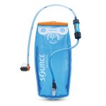 Source Outdoor 2L Widepac Bladder for Hydration Packs - Including Inline Sawyer Mini Water Filter - High-Flow Helix Bite Valve - Zero Taste and Virtually Self-Cleaning - 70oz
