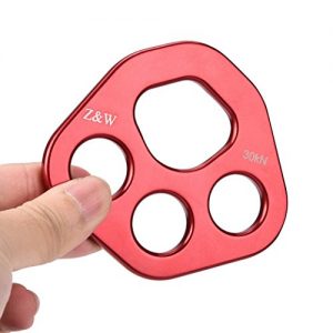 VIASA_ Rigging Plate, Rigging Plate Climbing Aluminum Bear Paw Rigging Multi Anchor Plate for Multi-Point Anchoring Paw Rigging Plate Climbing Bear Paw Anchor Multipliers Rope Friendly
