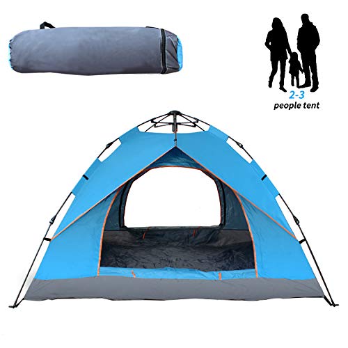 Campingtens Automatic Single Layer Family Tents for 3 Persons, Large Family Camping Tent for Outdoor Hiking,Climbing.