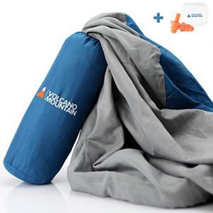 Volcano Mountain Sleeping Bag Liner - Adult Sleep Sack And Camping Sheets - Travel Sheet For Hotels, Backpacking, Camping & Traveling.