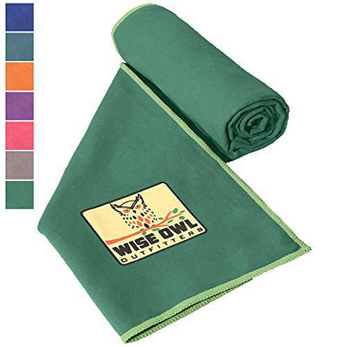 Wise Owl Outfitters Camping Towel & Gym Towels - Ultra Soft Compact Quick Dry Microfiber Best Fast Drying Fitness Beach Hiking Yoga Travel Sports Backpacking