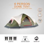 6 Person Tents for Family Camping, Quick Easy Set Up, Instant Pop Up Dome Outdoor Tent - Image 3