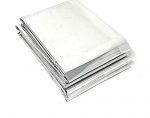 Lot of 50 Emergency Foil Mylar Thermal Blanket , 52" x 84", Useful for Homeless care , Charity,natural disasters, hurricane relief, emergency supplies (each Individually wrapped)