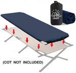 Fitted Camping Cot Sheet for Adult Sleeping Cots. Great for Hunting! Camping Bedding That fits Most Army cots, Military cots, Travel cots and Folding Cots Keeps Your Sleeping Pad Secure!