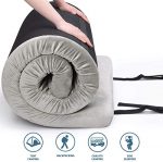 Willpo Memory Foam Camping Mattress【Small Single:72"x24"x2.37" Single:75"x30"x2.75" Twin 75"x38"x2.75"】 Portable Sleeping Pad Floor Guest Bed Outdoor Tent Mattress Removable Waterproof Cover