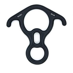 ColouredPeas  8 Descender （50KN） and Rappelling Gear Belay Device Climbing for Rappelling, Tree Climbing, Aerial Silks Rigging,etc
