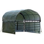 ShelterLogic 12' x 12' Equine, Livestock, and Agricultural Corral Shelter Shade and Enclosure Kit (Corral Panels and Corral Shelter Not Included)