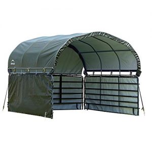 ShelterLogic 12' x 12' Equine, Livestock, and Agricultural Corral Shelter Shade and Enclosure Kit (Corral Panels and Corral Shelter Not Included)