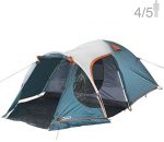 NTK INDY GT 4 to 5 Person 12.2 by 8 Foot Outdoor Dome Family Camping Tent 100% Waterproof 2500mm, European Design, Easy Assembly, Durable Fabric Full Coverage Rainfly - Micro Mosquito Mesh.