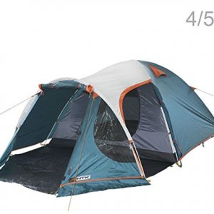 NTK INDY GT 4 to 5 Person 12.2 by 8 Foot Outdoor Dome Family Camping Tent 100% Waterproof 2500mm, European Design, Easy Assembly, Durable Fabric Full Coverage Rainfly - Micro Mosquito Mesh.
