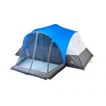 Outbound 8-Person Tent | Dome Tent for Camping with Screen Porch and Carry Bag| Perfect for Backpacking and The Beach | Blue