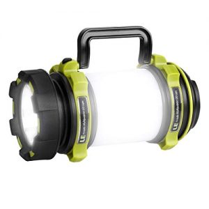 LE LED Camping Lantern Rechargeable, Brightest Flashlight with 500LM, 4 Light Modes, 2600mAh Power Bank, IPX4 Waterproof, Perfect for Hurricane Emergency, Outdoor, Hiking and Home, USB Cable Included