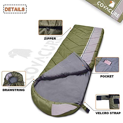 Covacure Camping Sleeping Bags for Adults and Kids 