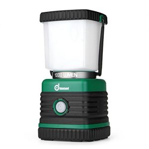 Odoland Ultra Bright 1000 Lumen Camping Lantern with Brightness Adjustment, Battery Powered LED Lantern of 4 Light Modes, Best for Camping, Hiking, Fishing & Hurricane Emergency
