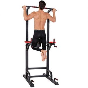 Power Tower - Home Gym Adjustable Multi-Function Fitness Strength Training Equipment Stand Workout Station