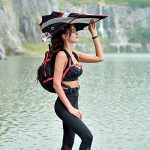 Hiking Backpack Umbrella Camping Touring Daypack UV Rain Sun Protection UPF 50+