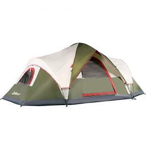 6 Person Tents for Family Camping, Quick Easy Set Up, Instant Pop Up Dome Outdoor Tent, Waterproof with Rainfly and Mesh Roofs & Door & Windows - 13.5' x 7'