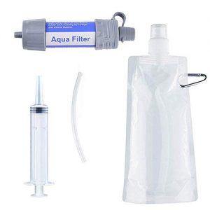 Portable Mini Water Filter Filtration System Kit (Hiking/Camping/Outdoor) by Aqua Filters