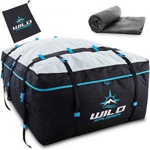 Wild Xplorer Rooftop Cargo Carrier Bag XXL – Waterproof Car-Top Roof Bags for Camping, Travel, and Outdoor Adventures