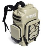 ICEMULE BOSS, The Ultimate Insulated Backpack Cooler Bag - Hands-Free Portable Cooler with Superior Multi-Day Ice Retention -Waterproof Backpack for Hiking, Camping and Fishing-30 Liters, 24 Can, Sand