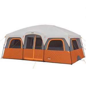 Core 12 Person Extra Large Straight Wall Cabin Tent - 16' x 11'