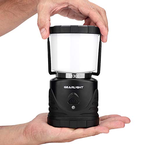 Up to 72 Hours Battery Powered Light and Emergency Lanterns Camp Best Outdoor Hurricane Tent GearLight LED Camping Lantern S1300 