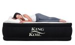 King Koil Luxury Raised Airbed with Built-in 120V AC High Capacity Internal Pump Comfort Quilt Top