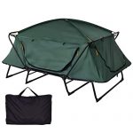 GYMAX Tent Cot, 2 Person Foldable Camping Waterproof Shelter with Window Carry Bag