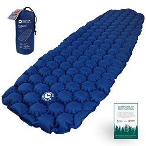 ECOTEK Outdoors Hybern8 Ultralight Inflatable Sleeping Pad with Contoured FlexCell Honeycomb Design - Easy to Inflate, Comfortable, Lightweight, Durable, and Hammock Approved