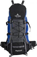 TETON Sports Fox 5200 Internal Frame Backpack; High-Performance Backpack for Backpacking, Hiking, Camping