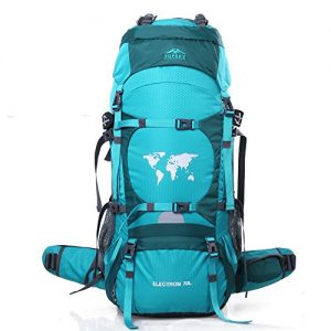 TOPSKY Sports Waterproof Internal Frame Backpack 70L Unisex Large Travel Daypacks with Rain Cover (Extension to 80L)