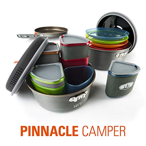 GSI Outdoors - Pinnacle Camper Cooking Set for Camping and Backpacking, 2 to 4 Person